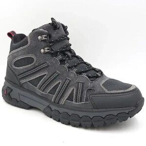 Bass Outdoor Men Hiking boots Peak Hiker 2 Mid Size US 10M Grey Suede Mesh